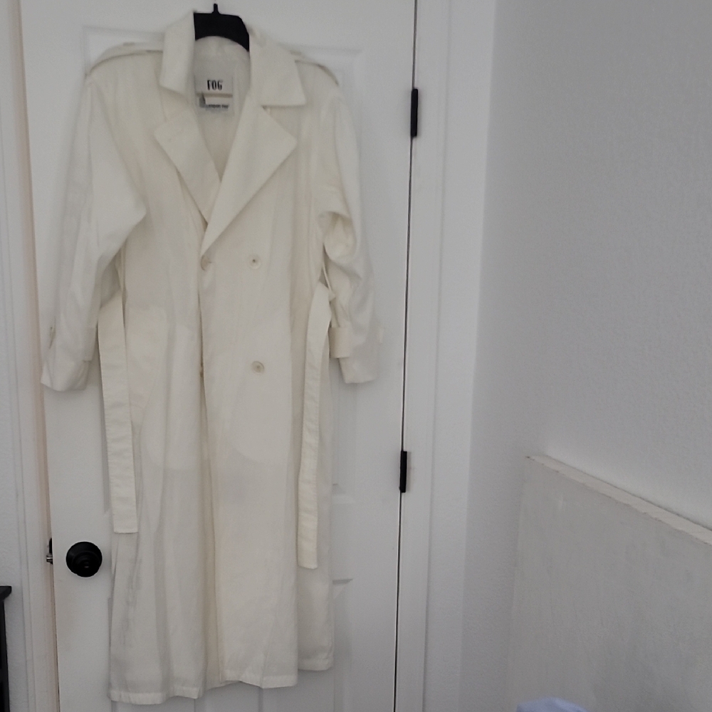 London Fog Ivory Trench Coat